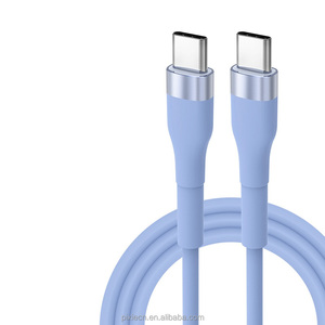 Câble de charge rapide et de données en silicone <span class=keywords><strong>PIXIE</strong></span> P13D 1M avec conducteur en cuivre pur 6A, compatible PD60W et iOS pour ordinateur (vente en gros) - Product Image 2