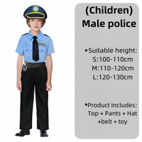 Berufskostüme Arzt Feuerwehrmann Polizist Cosplay TV- & Film-Kostüme König Kinder Jungen Halloween Karneval Kostümkleidung
