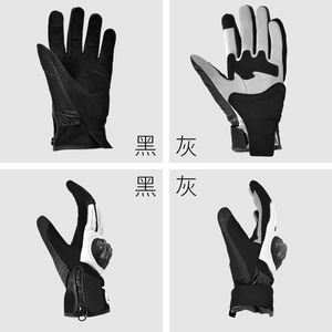 Motorcycle <b>Gloves</b> Carbon Fiber Shockproof Touchscreen Windproof <b>Warm</b> All Season Riding <b>Gloves</b> Unisex Adult - Product Image 1