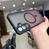 Funda para Teléfono Móvil A57/S26/S25EDGE, Transparente, con Sensación de Piel, Magnética, Tridimensional, Moderna y Resistente a Caídas