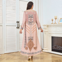 Nouvelle Abaya de Luxe Faite à la Main de Dubaï, Plusieurs Couleurs, Motifs Ornés, Robes Modestes, Cardigan Fluide pour Femmes Musulmanes