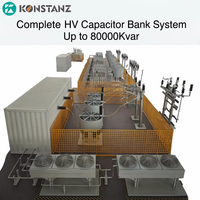 Conjunto completo de condensadores paralelos de alta tensión tipo marco de 10kV 35kV para corrección del factor de potencia en hornos de arco para metalurgia y laminación de acero