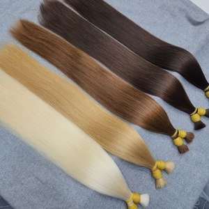ผมต่อแบบพรีเมียม เวอร์จิ้น เวียดนาม แท้ 100%  แบบมัดเป็นช่อ  ถักด้วยเครื่องจักร  ดับเบิ้ลเวฟท์  ซุปเปอร์ดับเบิ้ลดรอน  น้ำหนัก 100 กรัม  เกรด 12A  มีทุกสี - Product Image 2