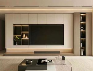 Mueble de TV de madera maciza Retro para sala de estar, armario con base de TV de apartamento pequeño nórdico con esqueleto de registro Simple para el hogar moderno - Product Image 2