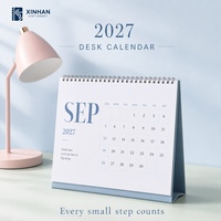 Service d'impression de calendriers de bureau, logo personnalisé, calendrier de table 2027, vente en gros pour les bureaux, prix d'usine