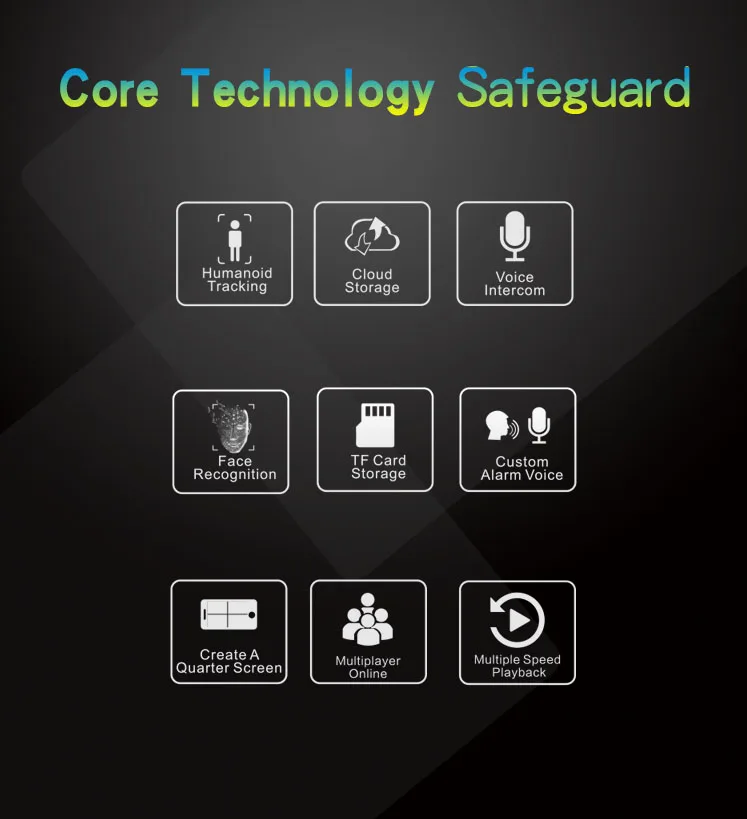 Cámara de seguridad elegante del control remoto del video de la red del almacenamiento de la nube de las lentes de la cámara inalámbrica dual de Wifi