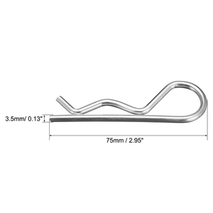 Custom Manufacturer 1.2-10mm <strong>Spring</strong> Steel Galvanized B Type Clip <strong>Pins</strong> <strong>Spring</strong> <strong>Locking</strong> R <strong>Cotter</strong> <strong>Pins</strong> - Product Image 1