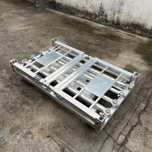 Carrito de carro de transporte de peso ligero de aluminio plegable de altura ajustable de kkmark para accesorios de iluminación - Product Image 3