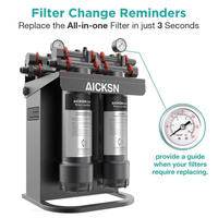 Filtre à eau à osmose inverse à alimentation manuelle pour comptoir système de filtration d'eau de puits domestique à charbon actif pour boire
