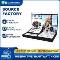 Factory Custom Acrylic POP Display Interactive Counter Retail Merchandising Solutions for Retail Smart Wearables Devices
