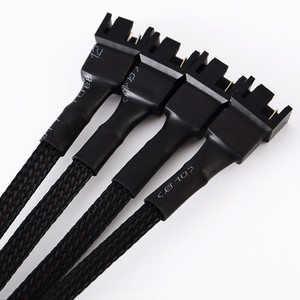 Cable de Extensión de Alimentación para Ventilador PWM, de 4 Pines Macho a 4 Pines/3 Pines Hembra, 1 a 4 Salidas - Product Image 4