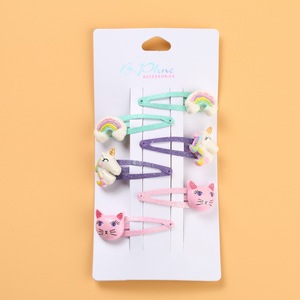 3 pares <span class=keywords><strong>de</strong></span> <span class=keywords><strong>diferentes</strong></span> <span class=keywords><strong>colores</strong></span> deslumbrantes/lindo Arco <span class=keywords><strong>Iris</strong></span> unicornio gato Metal Clip <span class=keywords><strong>de</strong></span> pelo para niñas niños - Product Image 2