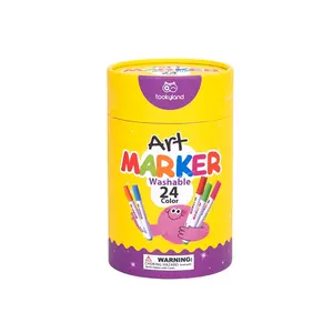 2024 alta calidad no tóxico lavable 24 colores crayón dibujo juguetes seguridad pintura arte para la escuela