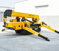 Grue araignée rotative à 360 degrés avec palier de rotation pour un pivotement fluide