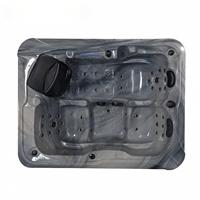 Baignoire autoportante intelligente pour deux personnes avec massage par le remous, en acrylique, grande taille, avec fonction spa chauffée et massage par bulles/vagues