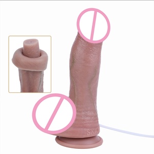 S8053-ZS Dildo de silicona suave de doble capa con cinturón de cuero para eyaculación, para orgasmo prostático y vaginal, juguetes sexuales eróticos - Product Image 2