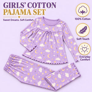 Conjunto <span class=keywords><strong>de</strong></span> <span class=keywords><strong>Ropa</strong></span> para Estar en Casa Personalizado para Niña, Manga Larga, Diseño <span class=keywords><strong>de</strong></span> <span class=keywords><strong>Nubes</strong></span>, 100% <span class=keywords><strong>Algodón</strong></span> Lavable, <span class=keywords><strong>Ropa</strong></span> <span class=keywords><strong>de</strong></span> Marca Personalizada - Product Image 1