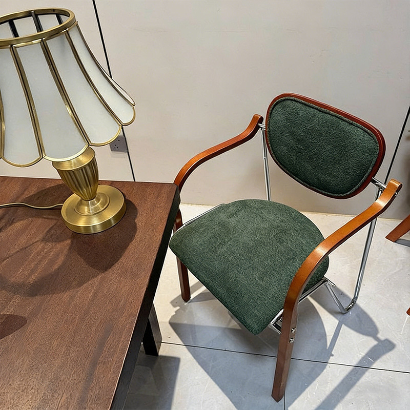 Retro green sunset chair [cotton linen]