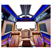 Kits de mise à niveau intérieurs de luxe pour Sprinter, comprenant des sièges verticaux escamotables et des accessoires tels que des rideaux, des tables de sol