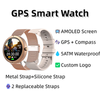 2026 DM76 Smartwatch Robuust AMOLED 5ATM Waterdicht Outdoor Sport GPS BT Oproep Kompas Aangepast, Rechtstreeks Vanuit de Fabriek Sport