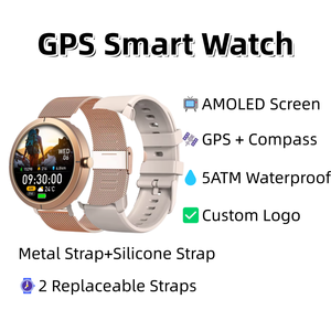 Reloj Inteligente DM76 2026, Resistente, AMOLED, 5ATM Impermeable, Deportivo, GPS, Llamadas Bluetooth, Brújula, Personalizable, Directo de Fábrica - Product Image 1