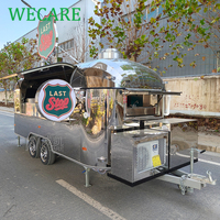 WECARE Remorque de restauration mobile, bar à cocktails, kebab, barbecue, poulet rôti, camion de restauration entièrement équipé, restaurant sur roues