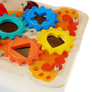 Giocattoli per la prima educazione dei bambini gioco di abbinamento colore cognizione <span class=keywords><strong>puzzle</strong></span> giocattoli attrezzatura in legno bussare tavolo giocattolo Montessori - Product Image 4