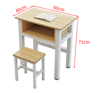 Table d'étude et chaise personnalisée, taille unique, prix bas, pour salle de classe d'école, offre spéciale