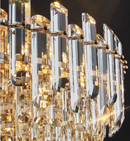 Lustres en cristal de luxe nordique suspension simple suspension pour bureau à domicile et salon source de lumière suspension