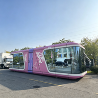 Maison préfabriquée modulaire en conteneur, capsule spatiale à deux étages, pour hôtel ou espace commercial, chambre ou salon