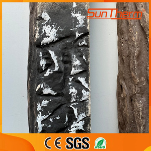 Modern 5pcs Steel Ceramic Fiber <strong>Eco</strong>-Friendly Natural Realistic Fire <strong>Log</strong> for Indoor Gas Fireplace Used Fire Pit SUNTHERM - Product Image 4