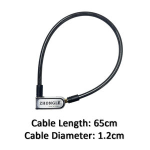 <span class=keywords><strong>Antivol</strong></span> de roue de vélo de montagne à câble économique, accessoires de vélo et moto - Product Image 2