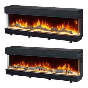 33 ''40'' 50 ''60'' mobili 3 lati decorazione in vetro fiamma <span class=keywords><strong>parete</strong></span> incasso camino elettrico incorporato camino elettrico - Product Image 1