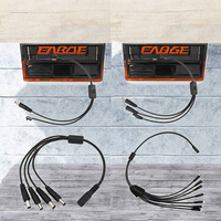 Adaptateur de prise de séparation d'alimentation DC 1 femelle 3 mâles 5,5 mm x 2,1 mm, connecteur d'alimentation, conducteur en cuivre à 2 fils pour télécommunications