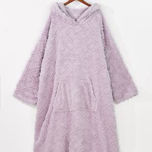 Felpa Sexy in pile <span class=keywords><strong>da</strong></span> donna liscia e personalizzata camicia <span class=keywords><strong>da</strong></span> <span class=keywords><strong>notte</strong></span> di <span class=keywords><strong>grandi</strong></span> dimensioni calda e sottile manica lunga girocollo comoda biancheria intima - Product Image 5