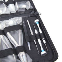 Jeu de Pinces pour Lunettes Optiques et Tournevis, Kit de Réparation de Lunettes avec Support d'Outils