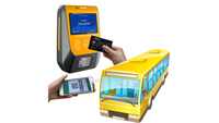 Escritor lector de tarjetas Mifare con escáner de código 1D y 2D para sistema AFC de recolección de tarifas de autobús