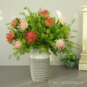 Yihua - Arte Floral, Flor Artificial de Seda, Decoración del Hogar, Estilo Moderno y Simple, Rojo, Naranja, Verde, Rosa, Blanco - Product Image 4
