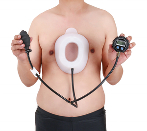 Corrector <span class=keywords><strong>de</strong></span> Pectus Excavatum, Campana <span class=keywords><strong>de</strong></span> Vacío para <span class=keywords><strong>Pecho</strong></span> Cónico, Órtesis Torácica Ergonómica con Bomba <span class=keywords><strong>de</strong></span> Inflado para Terapia en el Hogar - Product Image 1