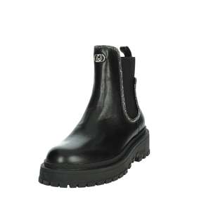 Bottines basses pour femme Liu-Jo en cuir noir à semelle épaisse, bottines tendance - Product Image 6
