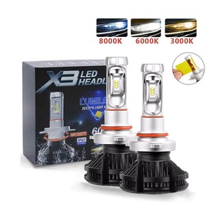 X3 <b>LED</b> <b>Headlights</b> H4 12000 Lm 50W High Power Car Light Bulb For Auto Lighting - Product Image 4