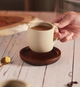 แก้วกาแฟ Harmony Nordic Ins แก้วลาเต้ แก้วเซรามิก แก้วน้ำ 250 มล. 8 ออนซ์ พร้อมฝาปิด ถาดไม้ Harmony Nordic Ins - Product Image 2