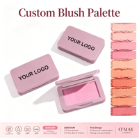 Palette de fard à joues mat à haute pigmentation OEM ODM, maquillage naturel pour les joues, longue tenue, imperméable, marque privée, palette de fard à joues vegan