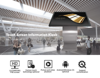 Pantalla de señalización Digital para interiores de 43 ", pantalla táctil Horizontal Vertical, quiosco, función de texto, soporte de suelo, vídeo Digital LCD para Centro Comercial
