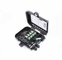 Kotak Distribusi Serat Optik FTTH FDB FAT 8 Core 8/16 Core Terminal Box dengan Pemasangan Splitter PLC untuk Penggunaan Pemasangan