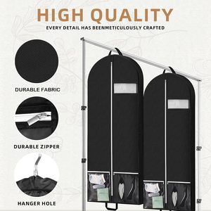 กระเป๋าเสื้อผ้าพับได้มี2กระเป๋าใส - Product Image 2