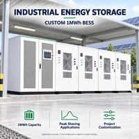 Système de stockage d'énergie par batterie industrielle personnalisé de 1 MWh pour les projets de réduction des pics de consommation en usine