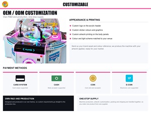 Machine à griffes dôme OEM ODM avec logo personnalisé, jeu d'arcade à monnayeur pour la recherche de trésors, pour centre de jeux - Product Image 5