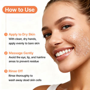 Gel exfoliant enrichi en vitamines E et C, acide hyaluronique et huile d'argan pour le corps féminin, à utiliser <span class=keywords><strong>la</strong></span> <span class=keywords><strong>nuit</strong></span>, avec options <span class=keywords><strong>de</strong></span> parfum - Product Image 2