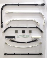 Rail de rideau motorisé par électrophorèse Rail en aluminium Trietex pour rideau de fenêtre Rail de rideau motorisé d'hôtel intelligent
